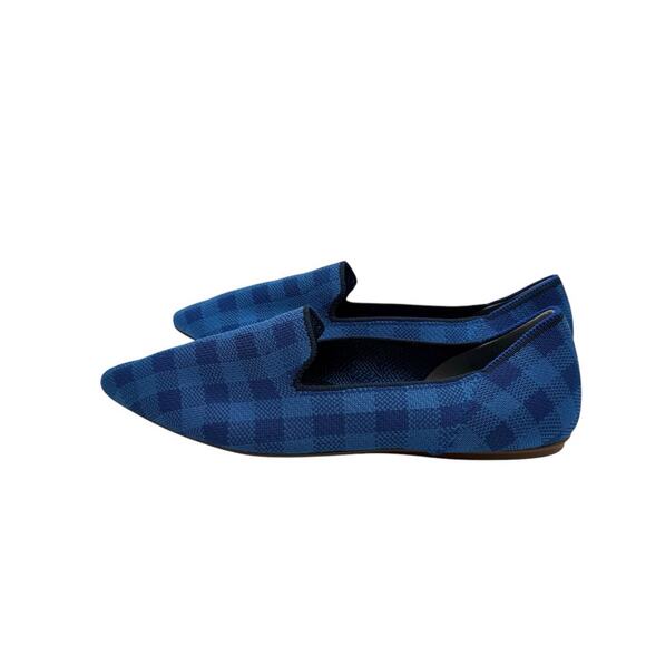 Rothy's Lazuli‎ Gingham Pointed Loafer Limited Edition Size 8.5 - Picture 4 of 8